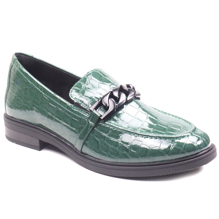 Pantofi dama D1U00, Verde