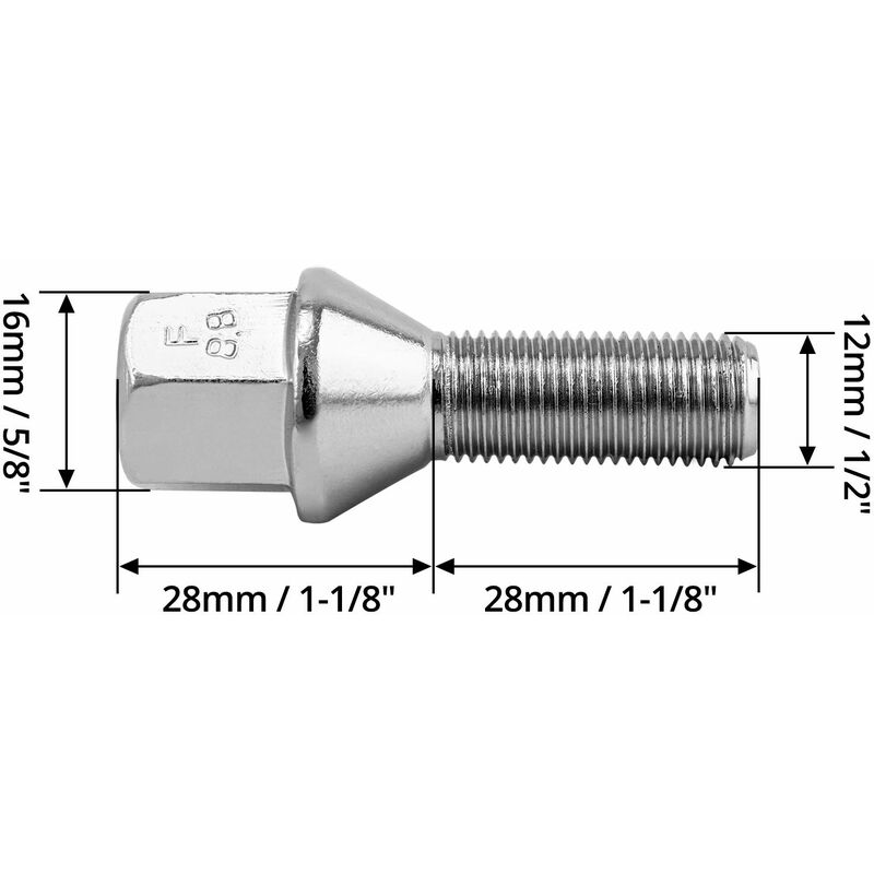 Prezoane Roti Set 20 prezoane roti Tovbmup, M12x1.25, tija 28mm, otel rezistent - eMAG.ro