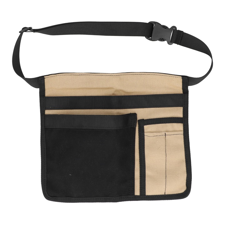 Jormftte egyoldalas szerszámos rendező, kopásálló anyagból, több zsebes kialakítás, khaki színű, állítható méretek