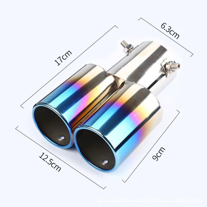 Enforose rozsdamentes acél kipufogóvég, könnyű szerelhetőség, továbbfejlesztett esztétika, Silverblue, 1 db