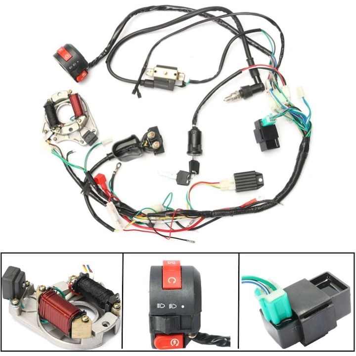 Kit Aprindere electrica CDI 50 70 90 110CC, BGHYHYHI, 5 pini, pentru ATV-uri electrice