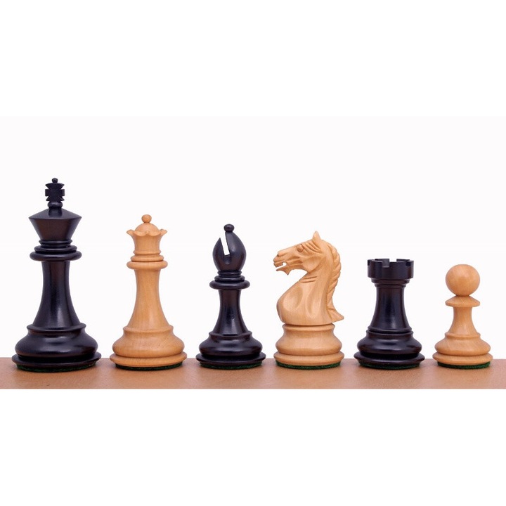 Set piese sah SupremeSunrise Chess & Games, negru/maro