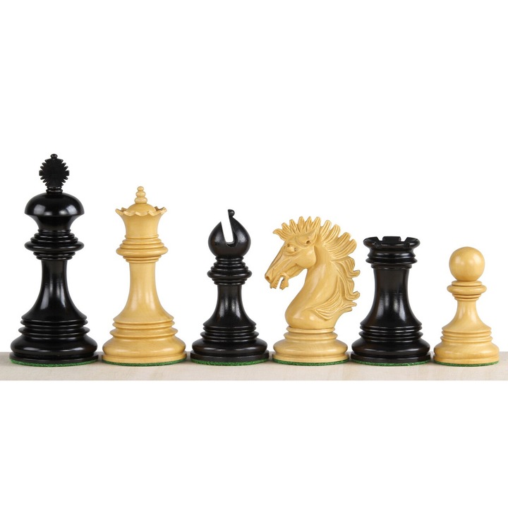 Шахматен комплект Sunrise Chess & Games, абанос, 3,75 инча, изключителен дизайн
