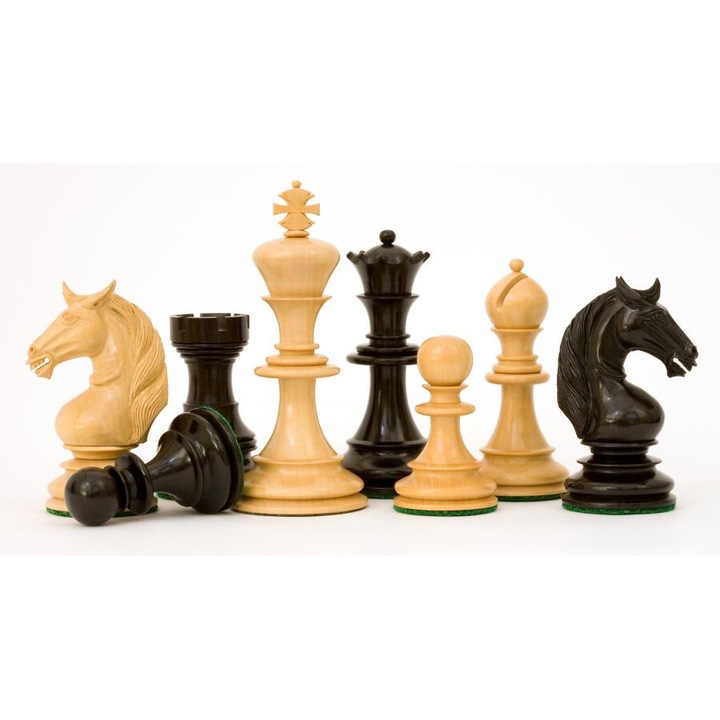 Шахматни фигури, Sunrise Chess & Games, Hebanowe, 34 фигури, абаносово дърво, 4,25 инча