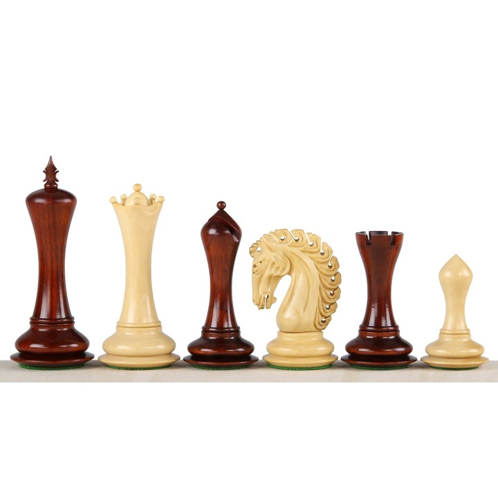 Комплект шахматни фигури, Sunrise Chess & Games, PVC/дърво, бяло/черно