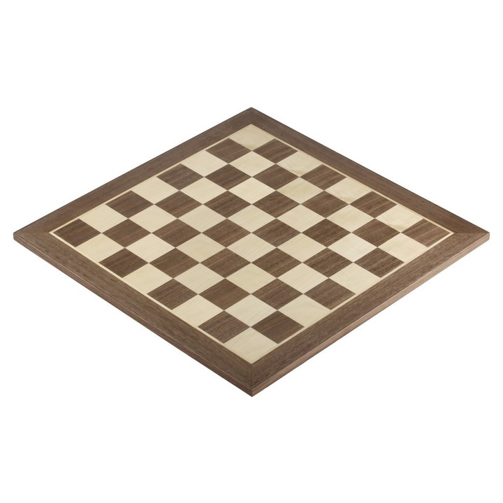 Tabla de sah turneu, Sunrise Chess & Games, nuc / artar, 52x52cm