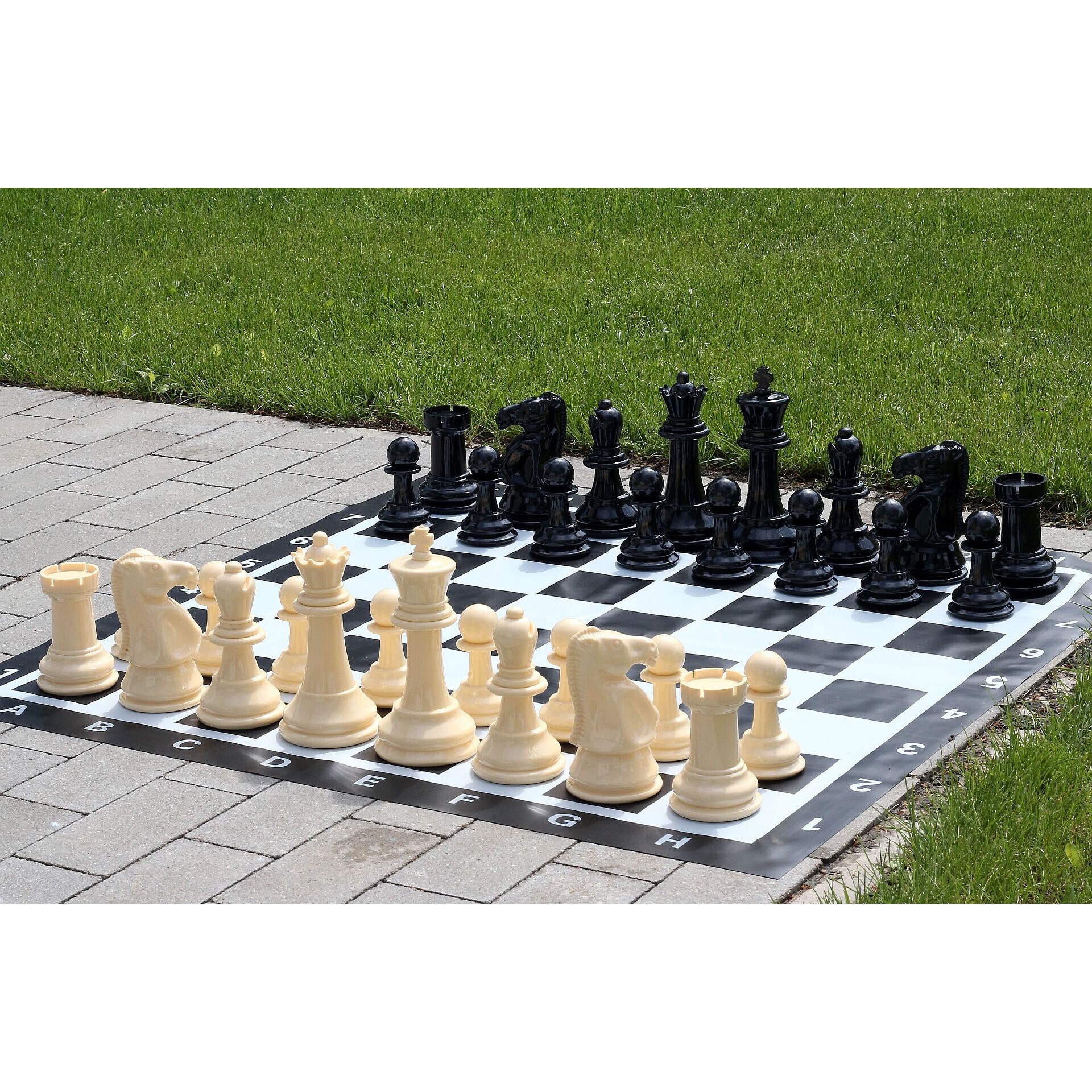 Set Sah pentru exterior, Sunrise Chess & Games, Plastic, Tabla