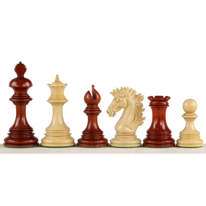 Комплект шахматни фигури, Sunrise Chess & Games, дърво, бежово/кафяво