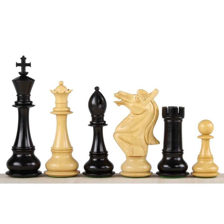 Комплект за шах, Sunrise Chess & Games, PVC/дърво, бяло/черно