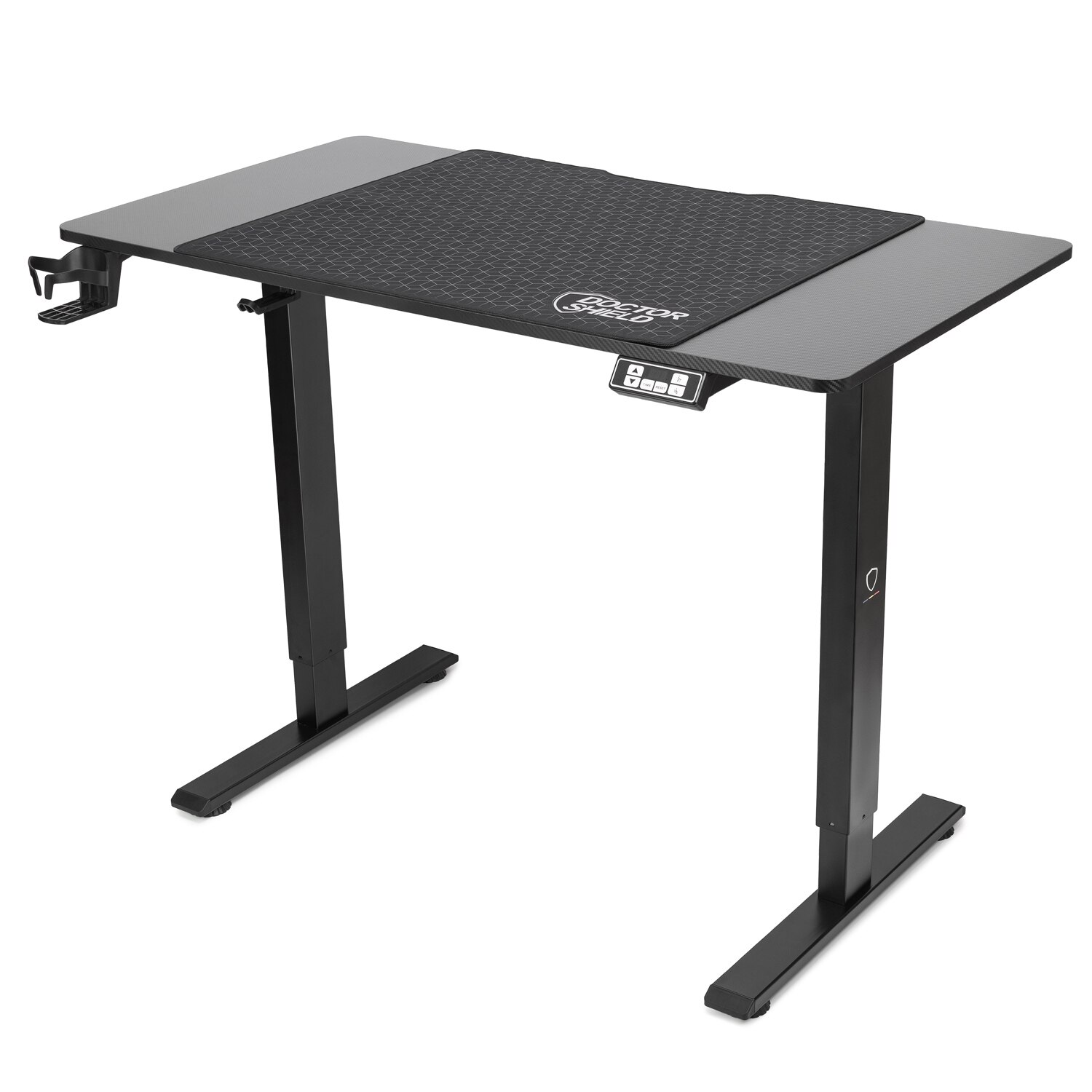 Birou Electric Reglabil pe Inaltime, Dr.Shield Nova, 110 x 60 x 70 CM, Mouse Pad Inclus - Negru