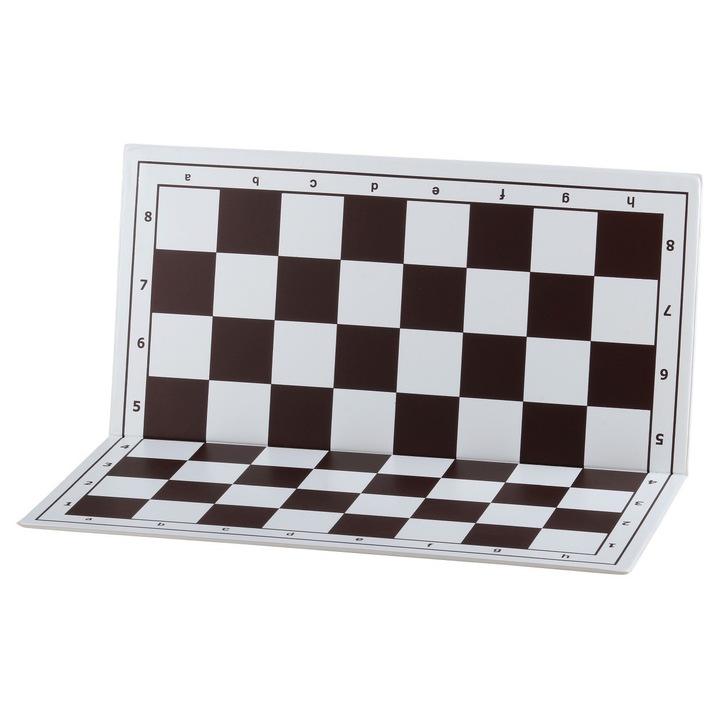Tabla Sah, Sunrise Chess & Games, Plastic, 36 x 36 cm, Alb / Negru