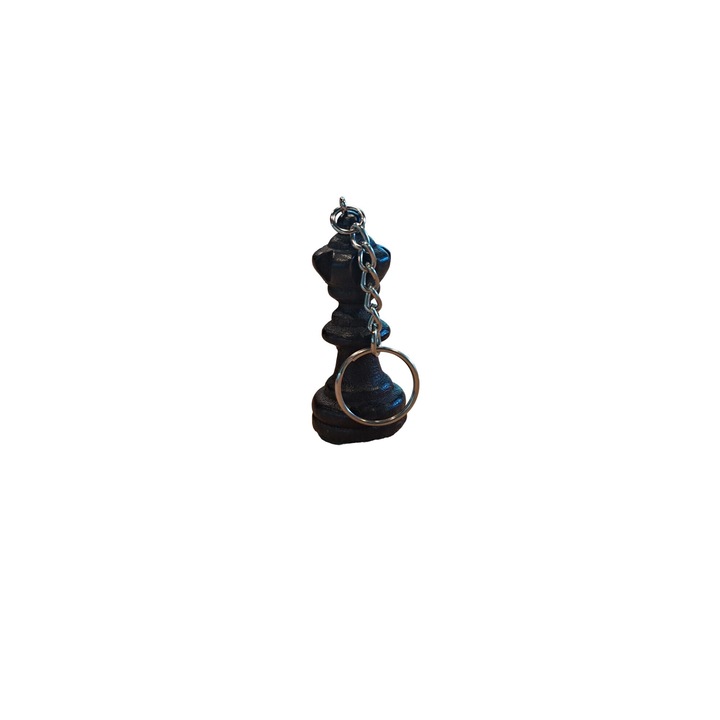 Ключодържател, Sunrise Chess & Games, Hetman, дърво, черен, 54x25 mm