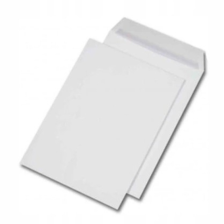 AMOS C5 boríték szett, 100 db, öntapadós szalaggal, 162x229mm, fehér