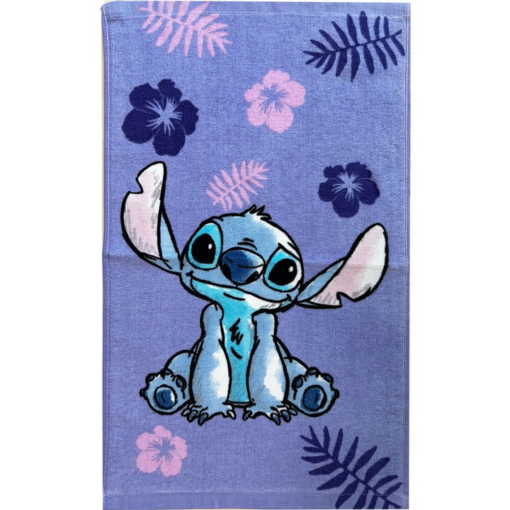 Prosop maini din bumbac Disney Lilo and Stitch Blooming 30x50 cm 30 x 50 cm Mov