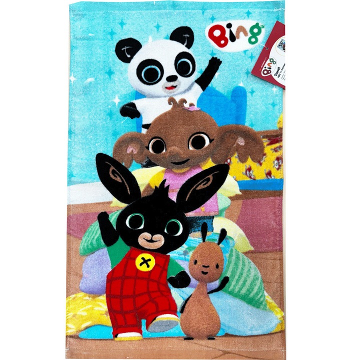 Prosop maini din bumbac Bing Friendly Waves 30x50 cm Albastru