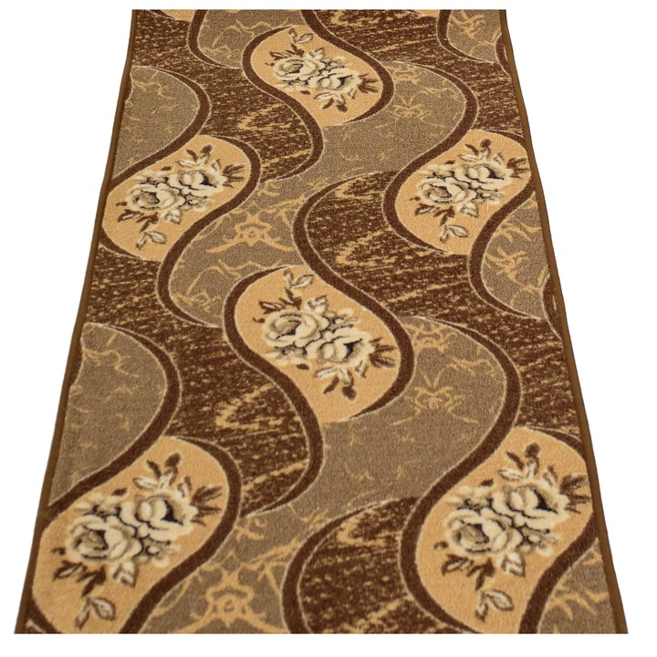 Traversa Antiderapanta Flori Maro, 120x150 cm