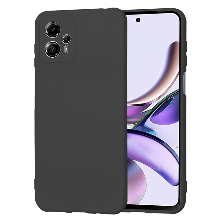 Защитен калъф за Motorola Moto G13, Tuds Protection, SoftFlex, P90, Canvas, Intense Dark