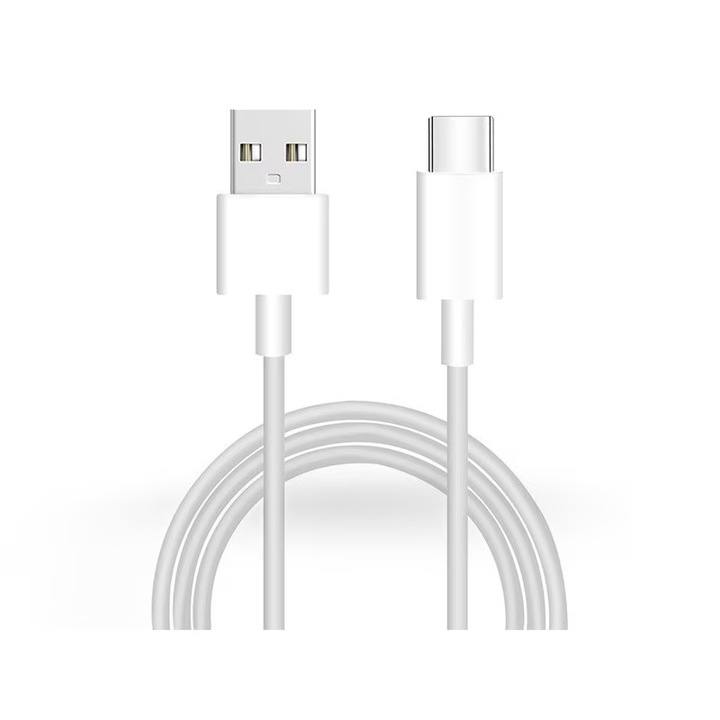 Кабел за бързо зареждане 3A 15W USB Type-C 1 метър Блистер Premium Бял
