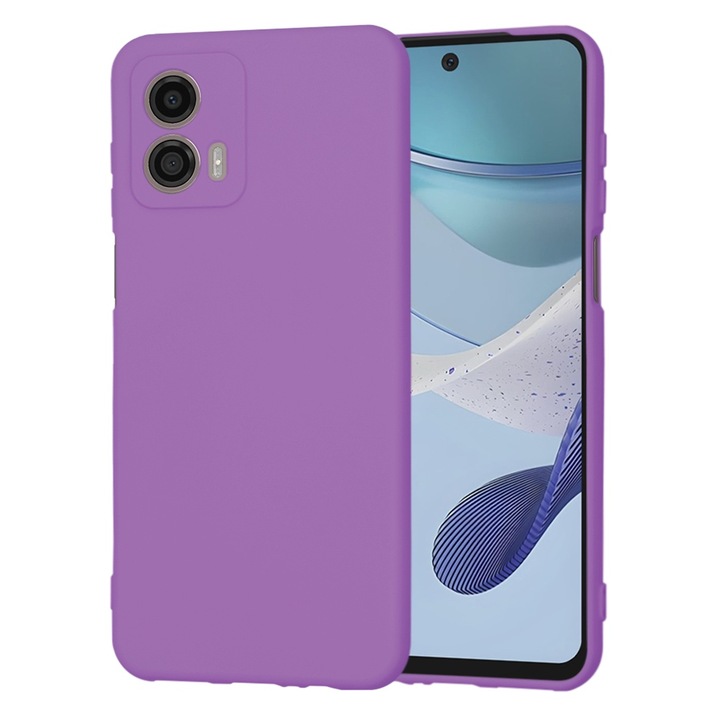 Motorola Moto G53, Cipsir Protect, SoftFlex, M45, szilikon, szilva lila védőtok