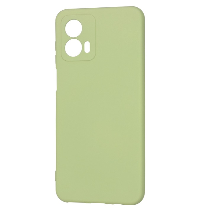 Husa pentru Motorola Moto G53, interior microfibra, Soft Flex Silicone, Matcha