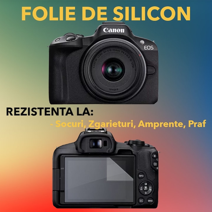 Focus Dynamic R50 Защитен комплект, съвместим с Canon EOS R50, COMMANDO Focus Shield, 1 ...