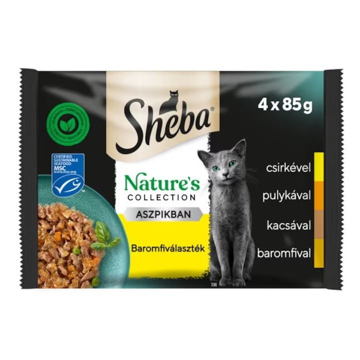 SHEBA alutasak 4 -pack Natures mix 4x85gr