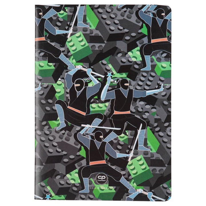 Notebook A5 Coolpack puha borítós PP 32l. Kids From The Block négyzetek