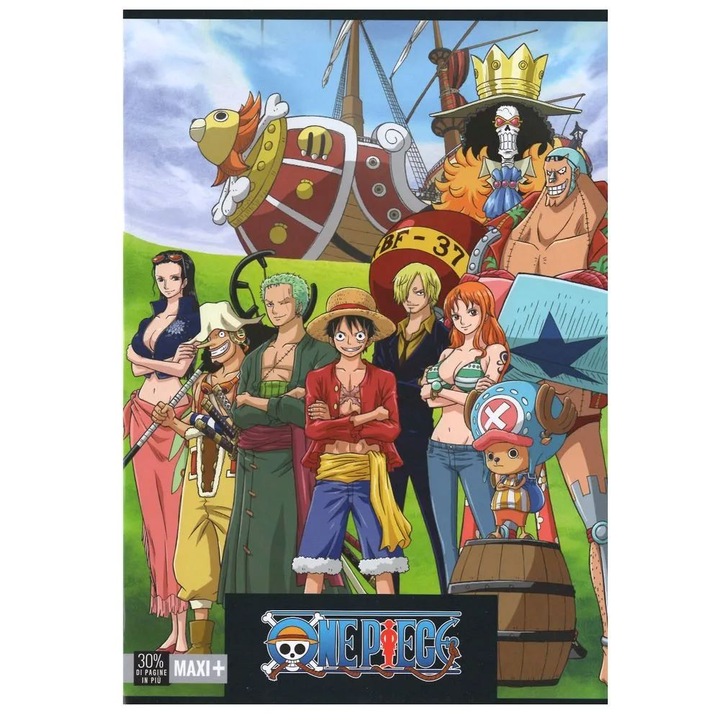 Тетрадка One Piece Luffy, A4, 40 листа, Многоцветен