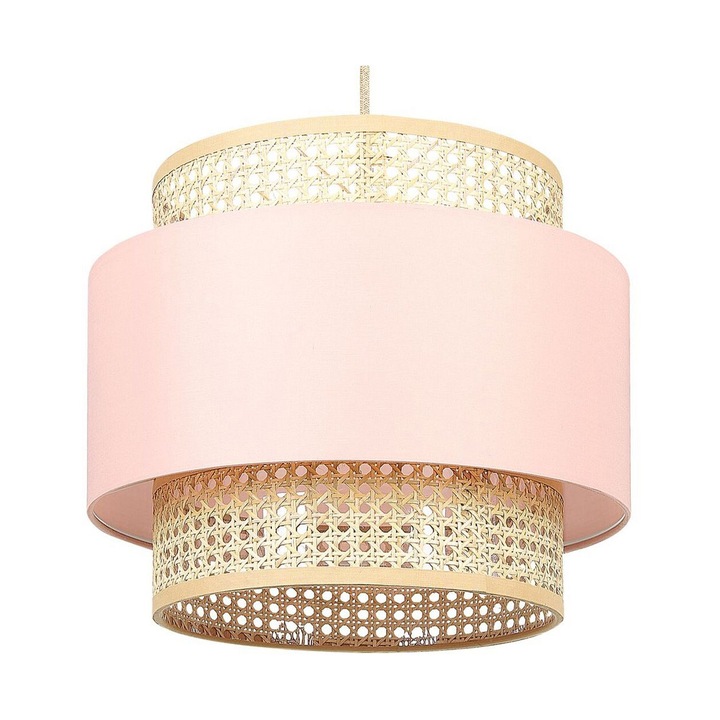 Rózsaszín És Natúr Függőlámpa Yumuri