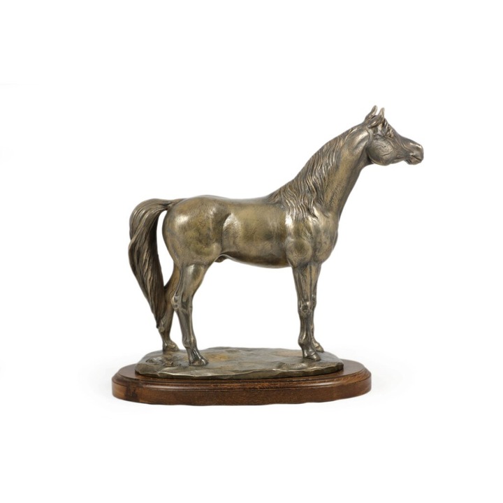 Statueta cal cu suport din lemn, Art-Dog, Rasina/Bronz, Australian Stock Horse