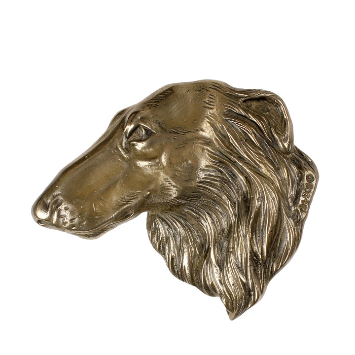 Placa comemorativa caine, Art-Dog, bronz turnat la rece, 30x40cm