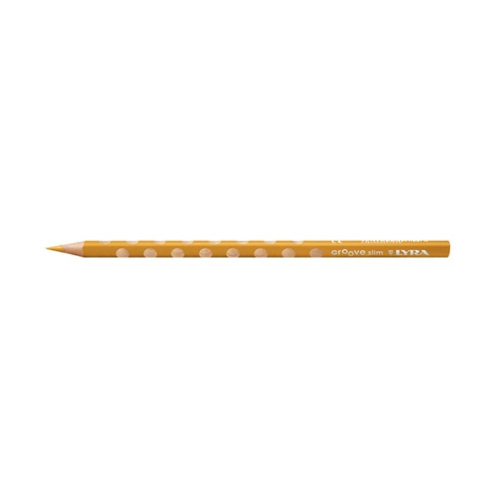 Creion colorat LYRA Groove Slim triunghiular subtire auriu