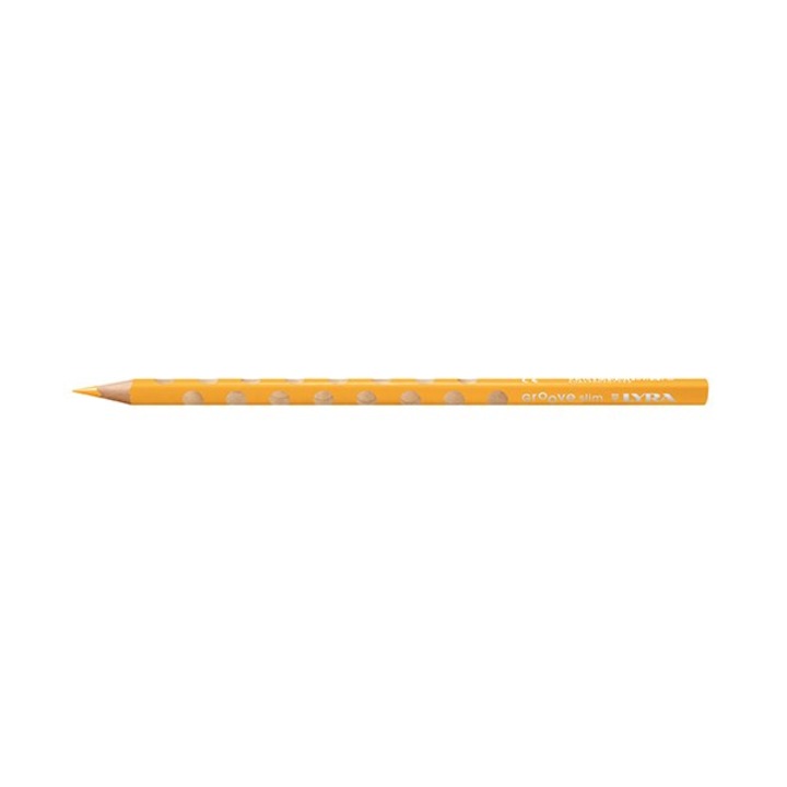 Creion colorat LYRA Groove Slim triunghiular subtire galben