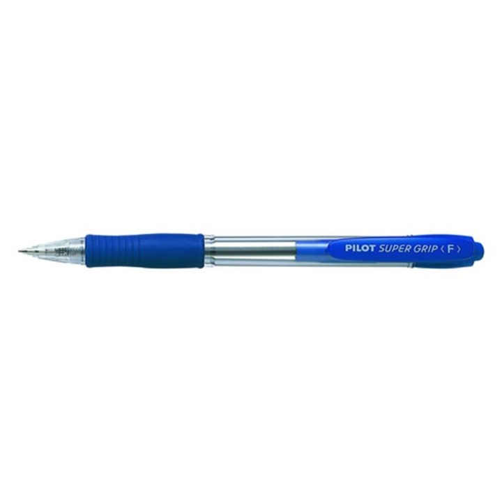 Химикал PILOT Super Grip Ball Point Pen Fine бутон син