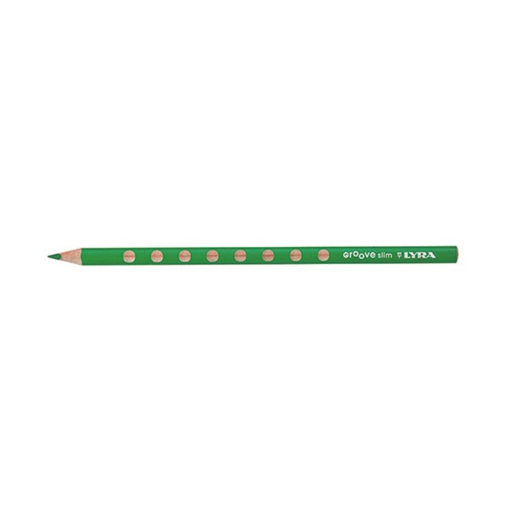 Creion colorat LYRA Groove Slim triunghiular subtire verde inchis