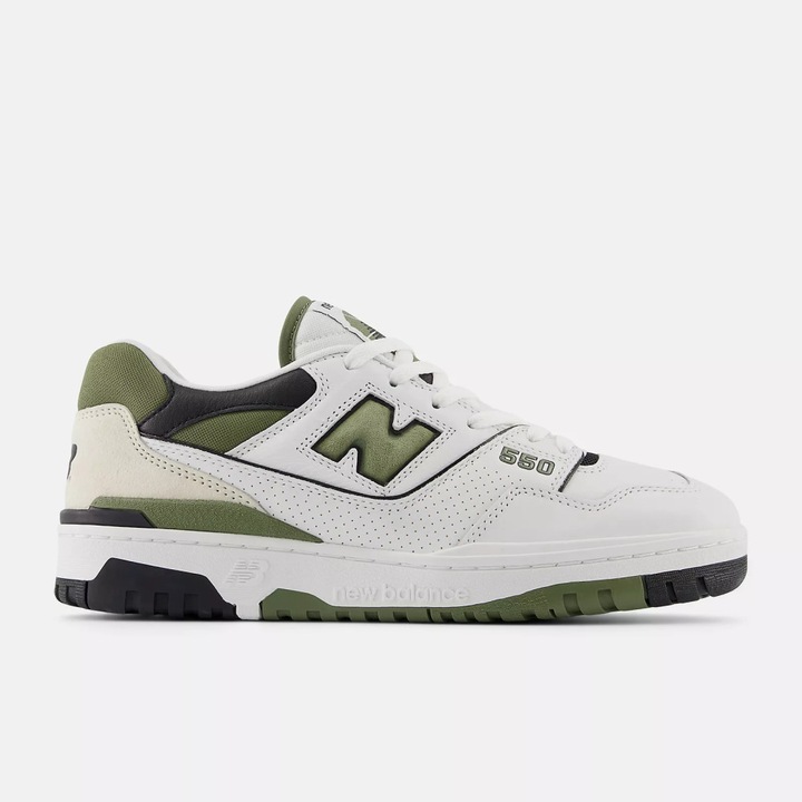 NEW BALANCE BB550DOB LIFESTYLE SHOES GREEN, Fehér, 42.5