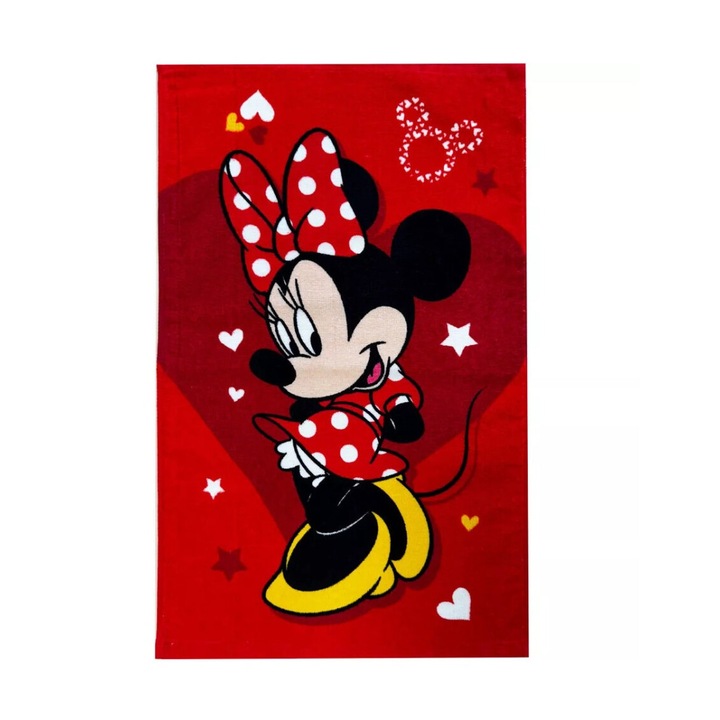 Disney Minnie кърпа за ръце, червена 30x50 см