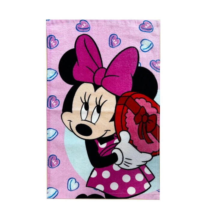 Disney Minnie кърпа за ръце, розова 30x50 см
