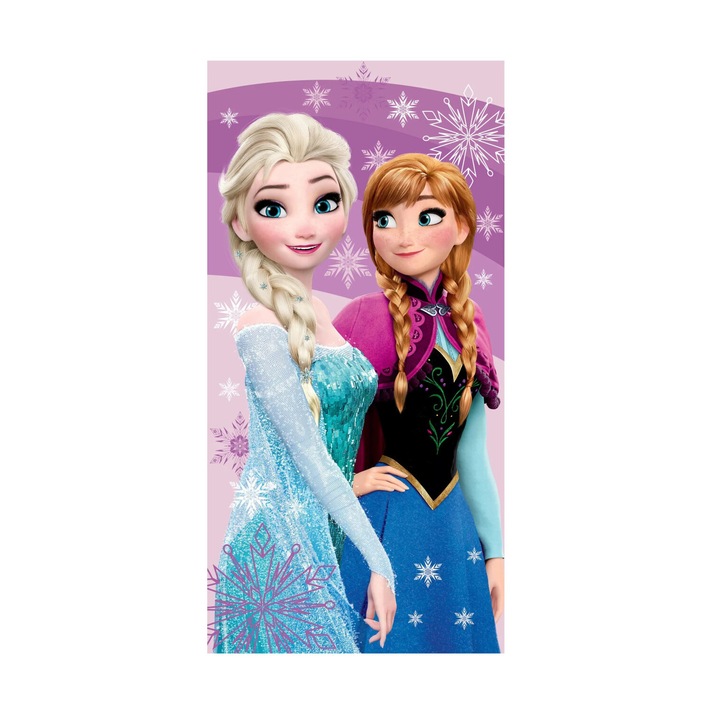 Хавлиена кърпа Disney Frozen, розова 70x140 см