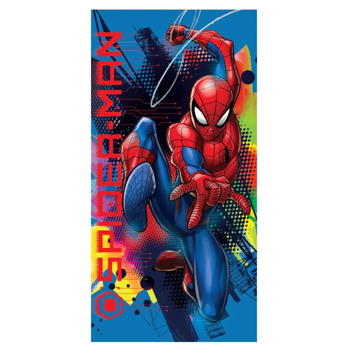 Хавлиена кърпа Спайдърмен синя 70x137см (Fast Dry)