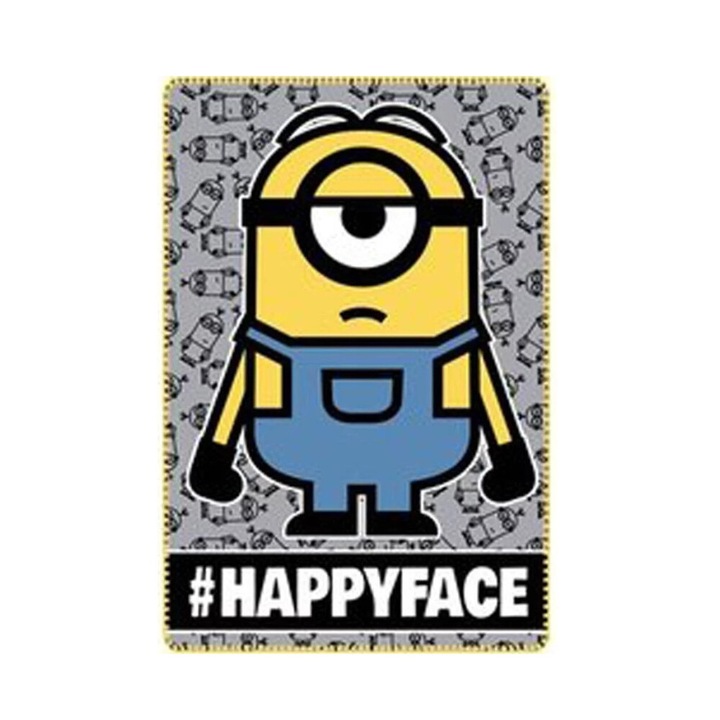 Minyonok polár takaró happy 100x150cm