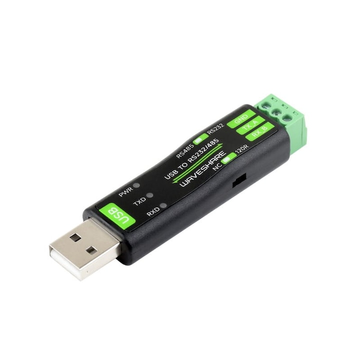 Convertor Serial Usb La Rs232/485, Waveshare, Adaptor, Protectie Esd