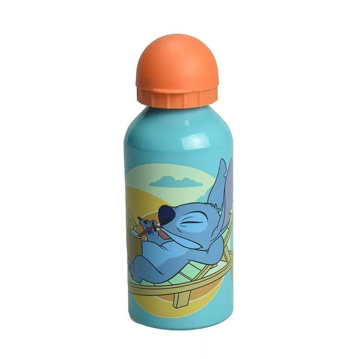 Lilo és Stitch A csillagkutya alumínium kulacs, kék 400 ml
