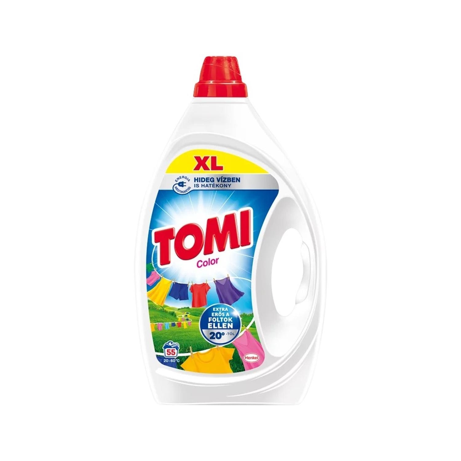 tomi クリーム Gel de spalat 2,475 litri (55 spalari) pentru haine colorate Tomi
