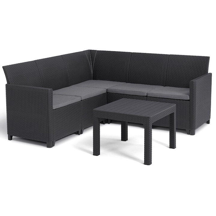 Keter Marie corner set 5 műrattan kerti sarok garnitúra - ötszemélyes