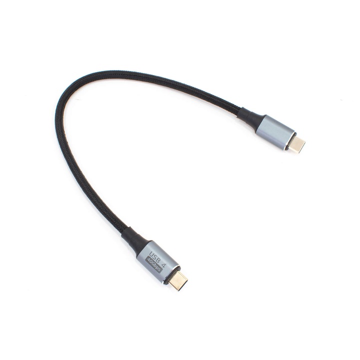 Thunder UCN-03 (USB-C – USB-C) 100W, 40 Gbps, USB4, Gyorstöltő (0, 3m)