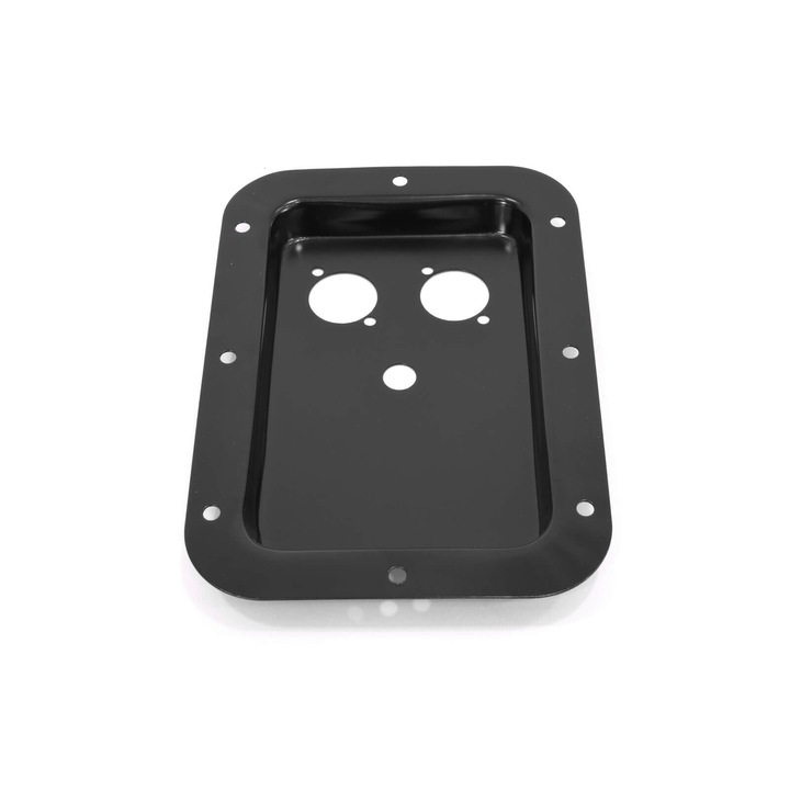 Accesoriu audio, Thunder, MTP-179SJ tava metalica de conectare, 2x Speakon + 1x orificiu jack (18×12,5 cm)