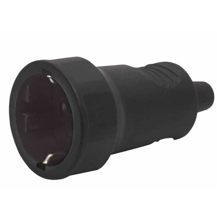 Thunder AC-08 Lengő dugalj + védőérintkező, gumi (250 V ~ 50 Hz / 16 A)