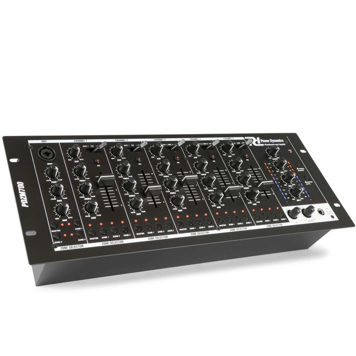 Mixer Power Dynamics PDZM700 cu 6 canale/4 zone