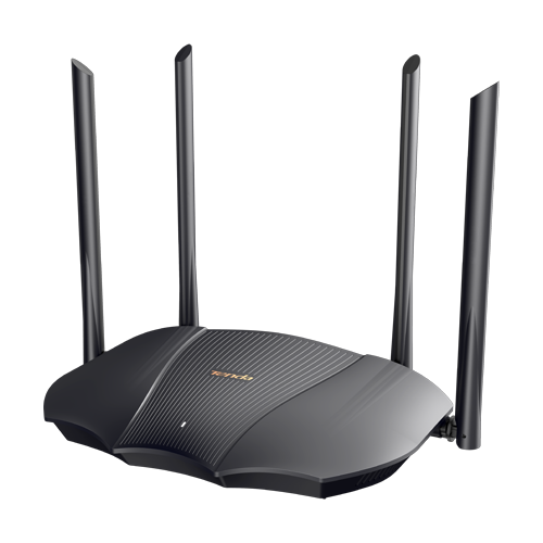 Router Wi-Fi 6, DualBand 2.4Ghz/5GHz, 574+2402Mbps, 4x6dBi, 3 porturi Gigabit - Tenda TND-TX12